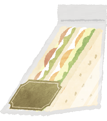 オリジナルシール、サンドイッチ用ビニール